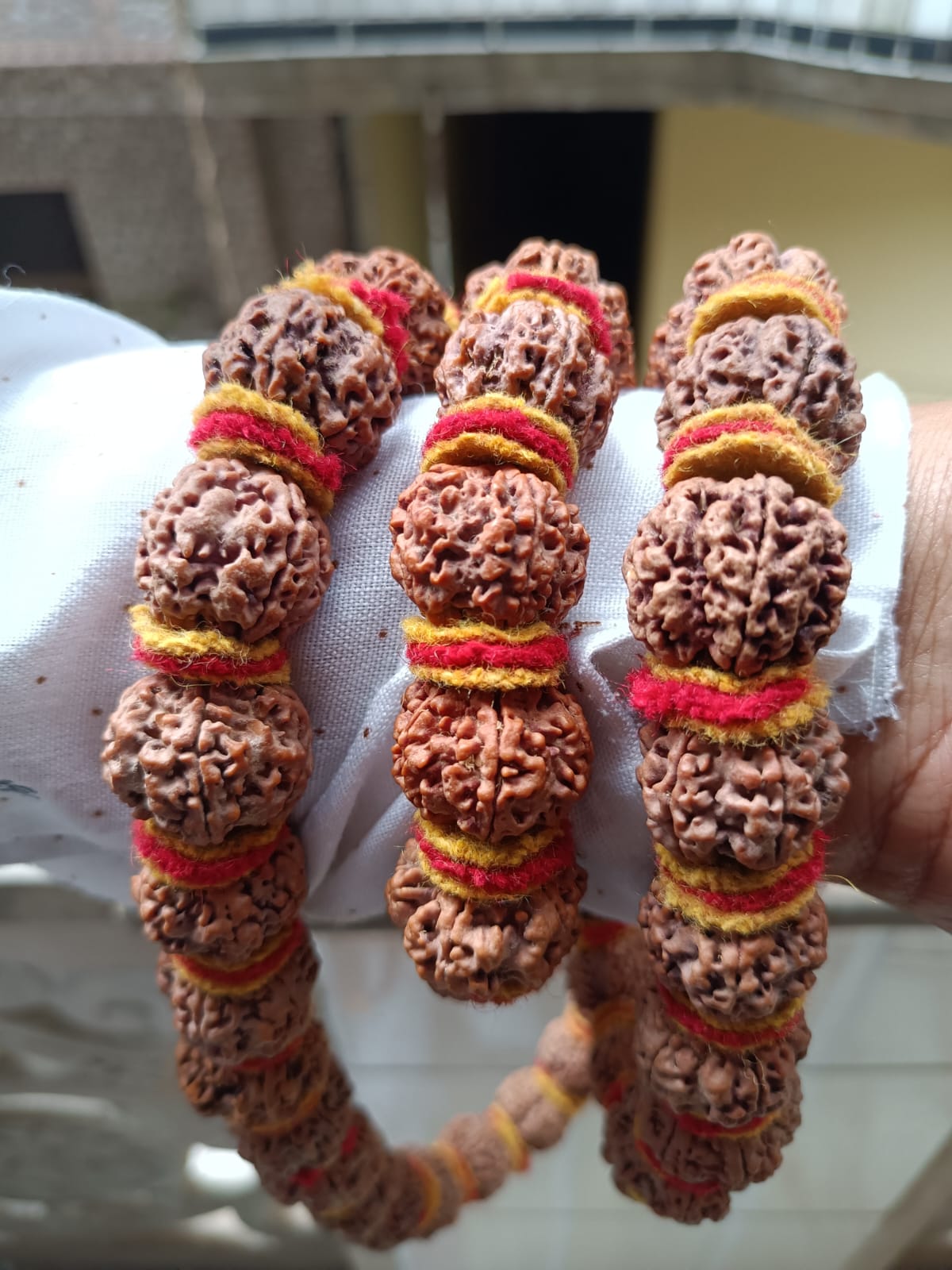 5 Mukhi  Rudraksh Makhmal Mala