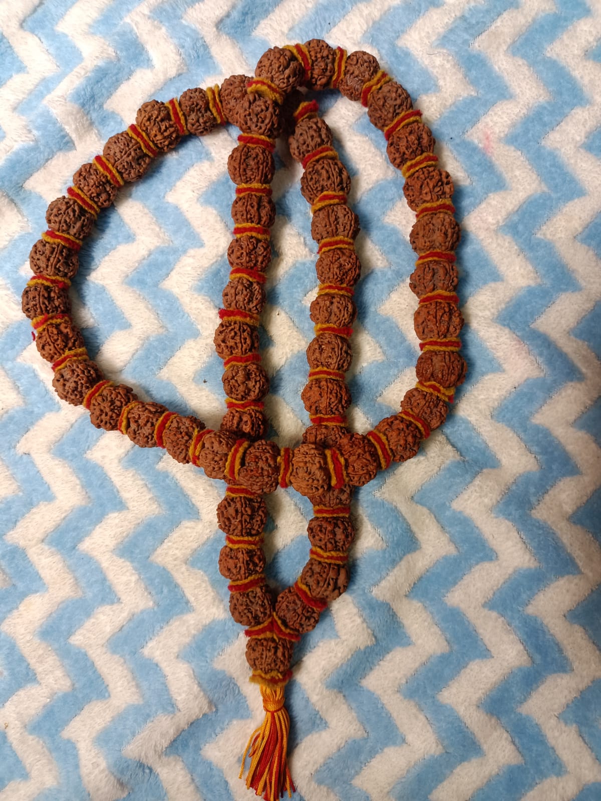 5 Mukhi  Rudraksh Makhmal Mala