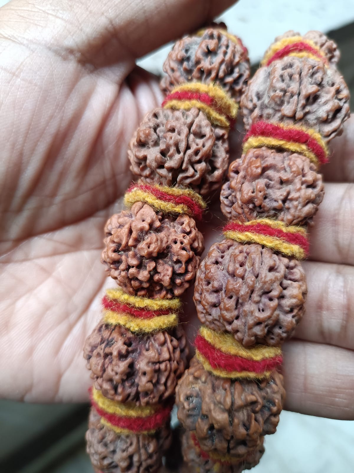 5 Mukhi  Rudraksh Makhmal Mala