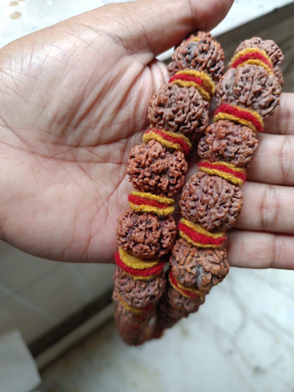 5 Mukhi  Rudraksh Makhmal Mala